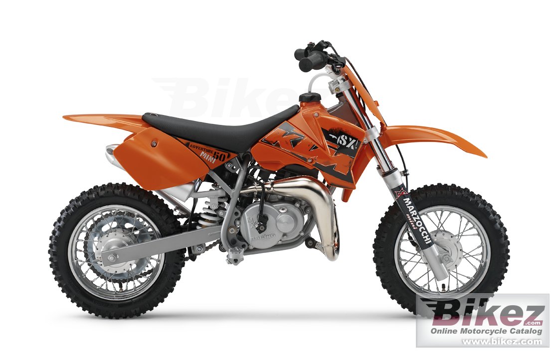 Big KTM 50 mini adventure picture and wallpaper from Bikez.com